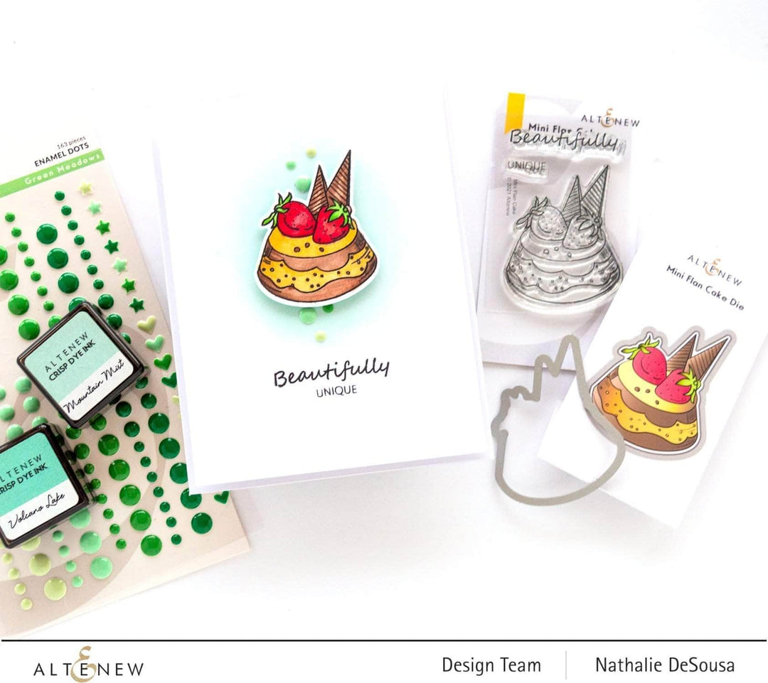 Clear Stamps Mini Flan Cake Stamp Set