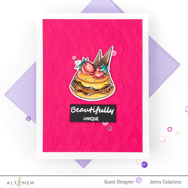 Clear Stamps Mini Flan Cake Stamp Set