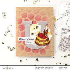 Clear Stamps Mini Flan Cake Stamp Set