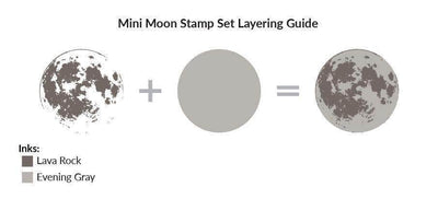 Clear Stamps Mini Moon Stamp Set