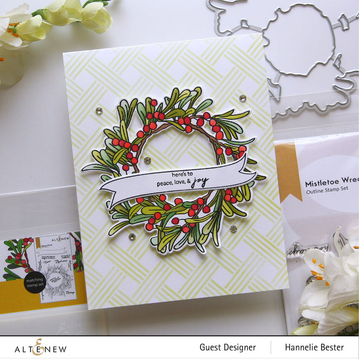 Clear Stamps Mistletoe Wreath Stamp Set