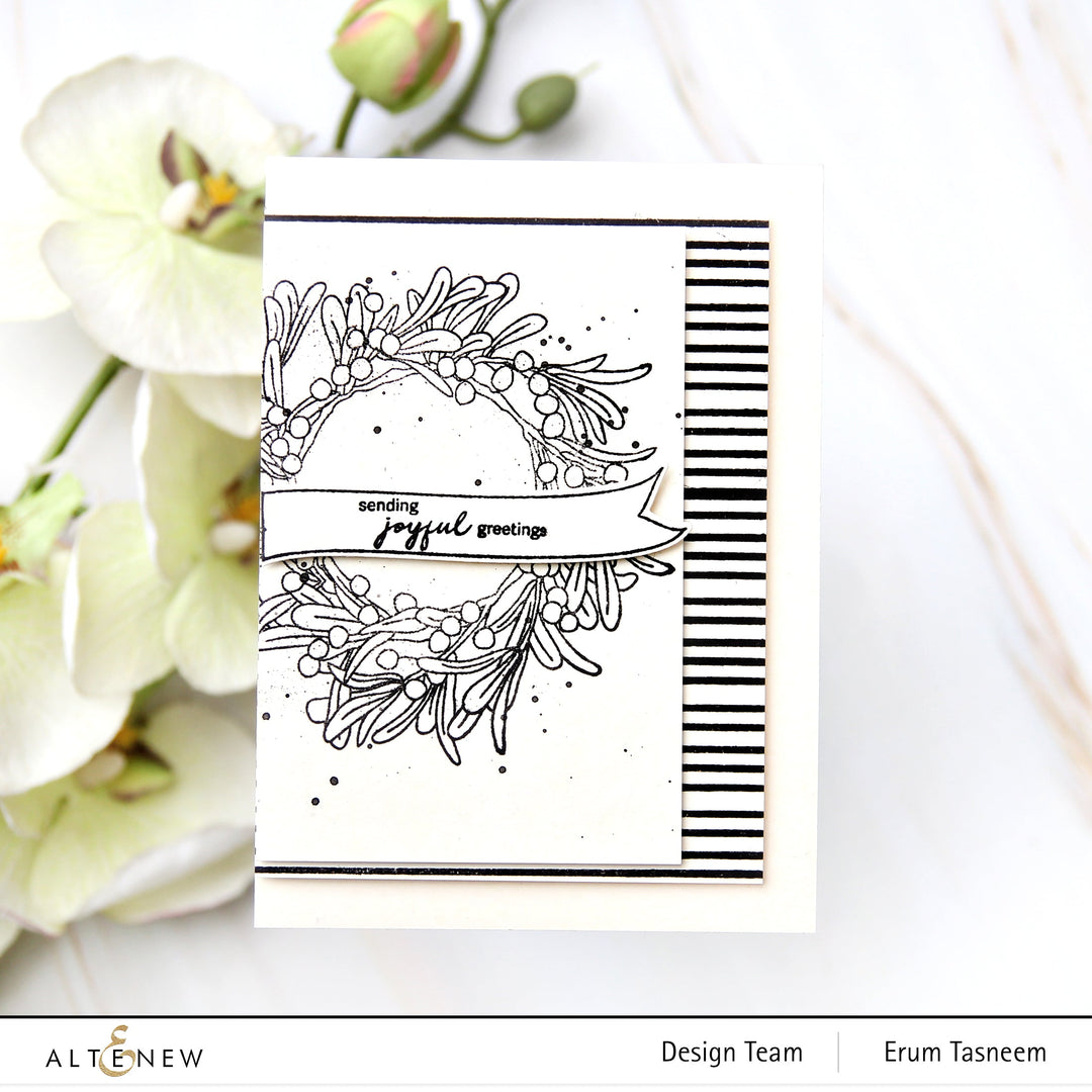 Clear Stamps Mistletoe Wreath Stamp Set