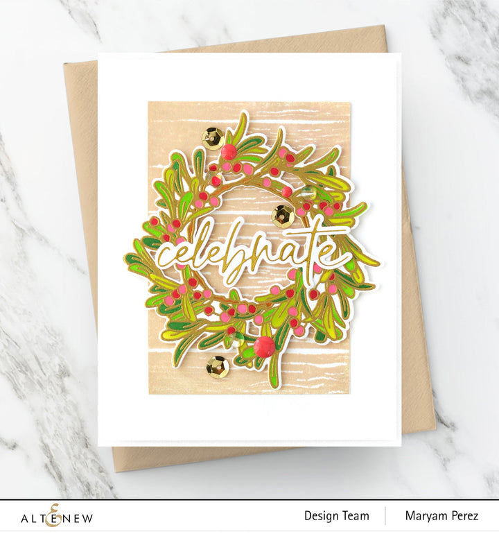 Clear Stamps Mistletoe Wreath Stamp Set