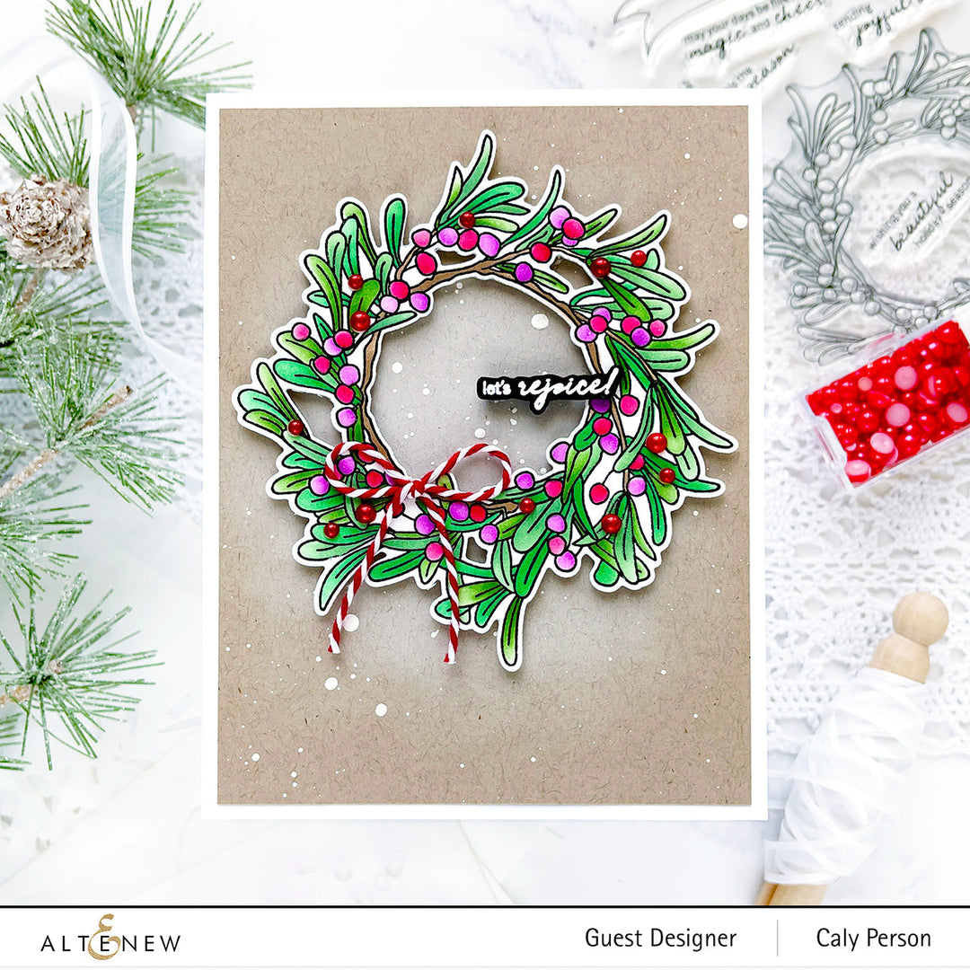 Clear Stamps Mistletoe Wreath Stamp Set