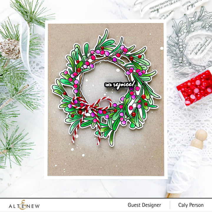 Clear Stamps Mistletoe Wreath Stamp Set