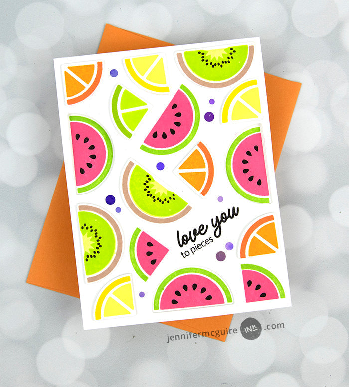 Clear Stamps Mod Fruit Bowl Stamp Set