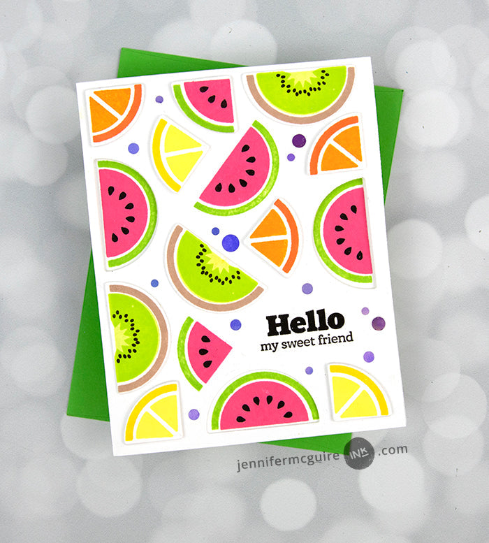 Clear Stamps Mod Fruit Bowl Stamp Set