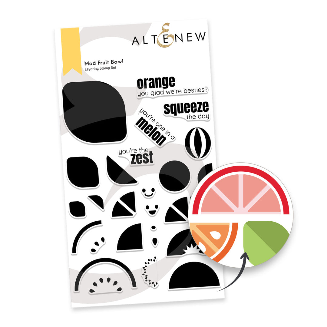 Clear Stamps Mod Fruit Bowl Stamp Set