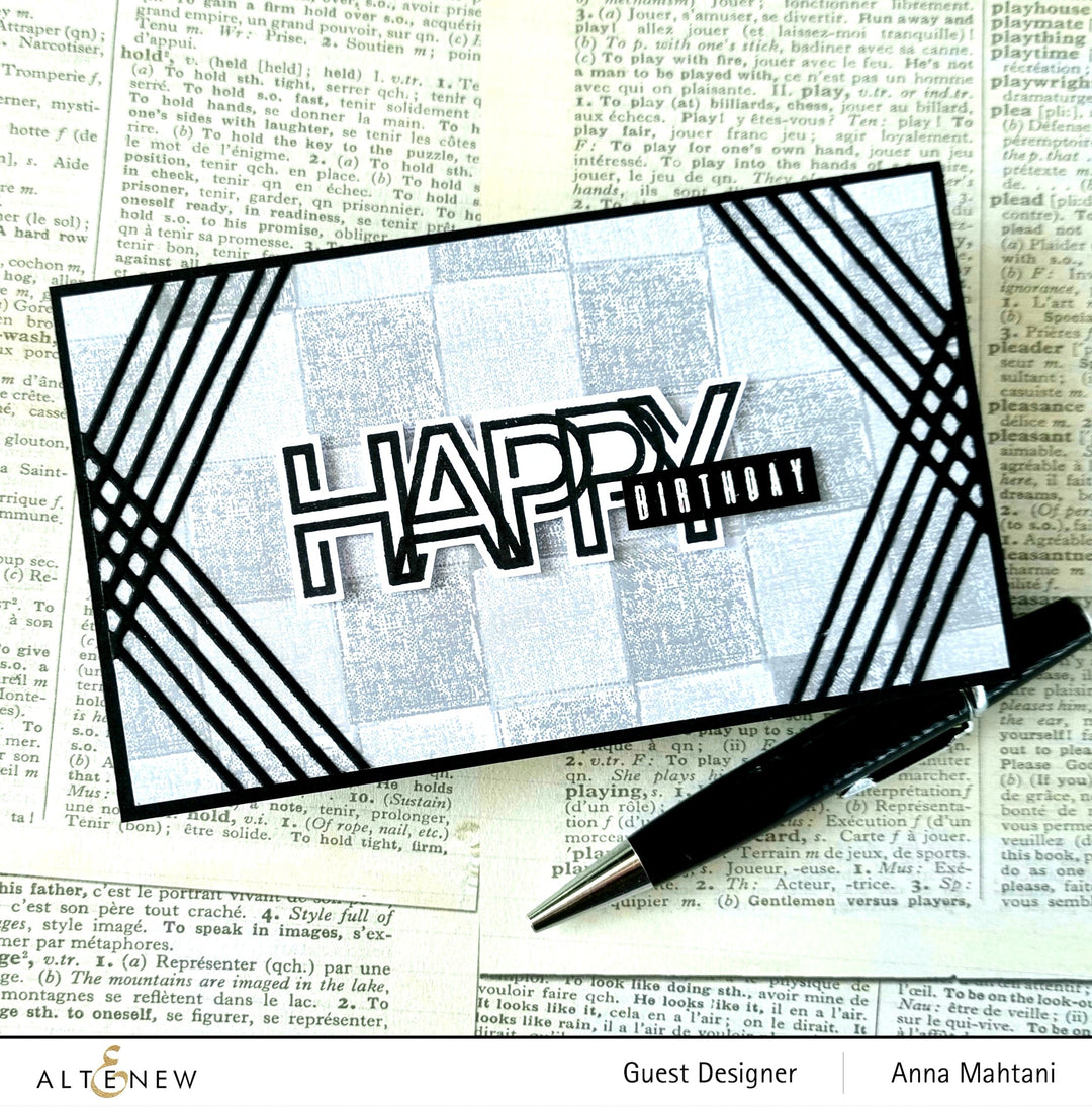 Clear Stamps Modern Alphabet Stamp Set