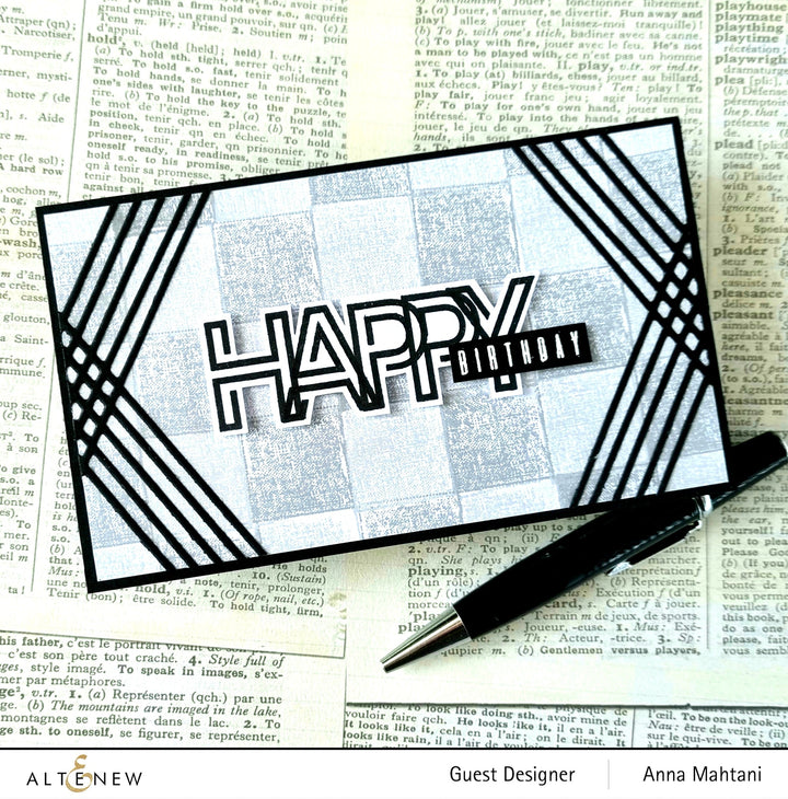 Clear Stamps Modern Alphabet Stamp Set