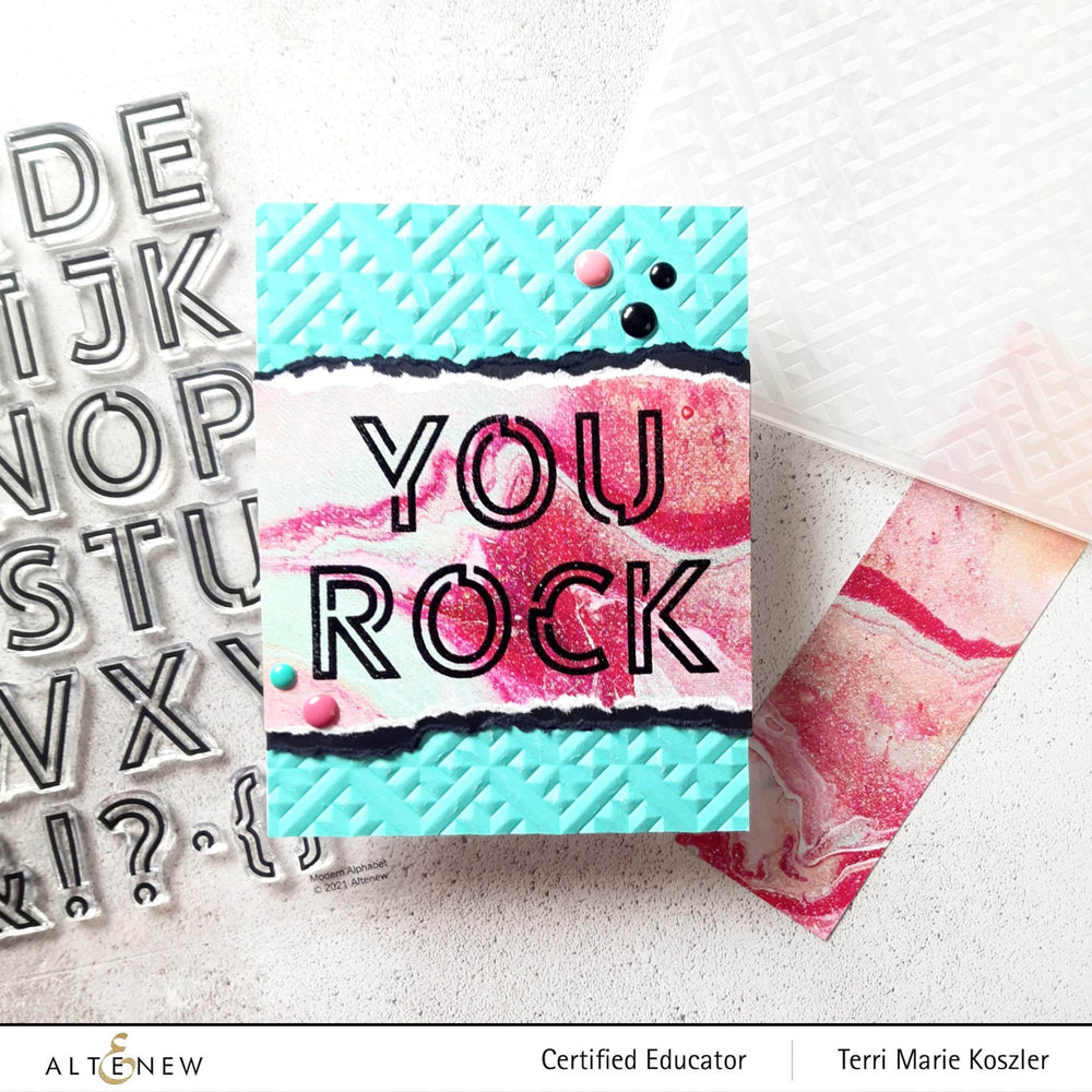 Clear Stamps Modern Alphabet Stamp Set