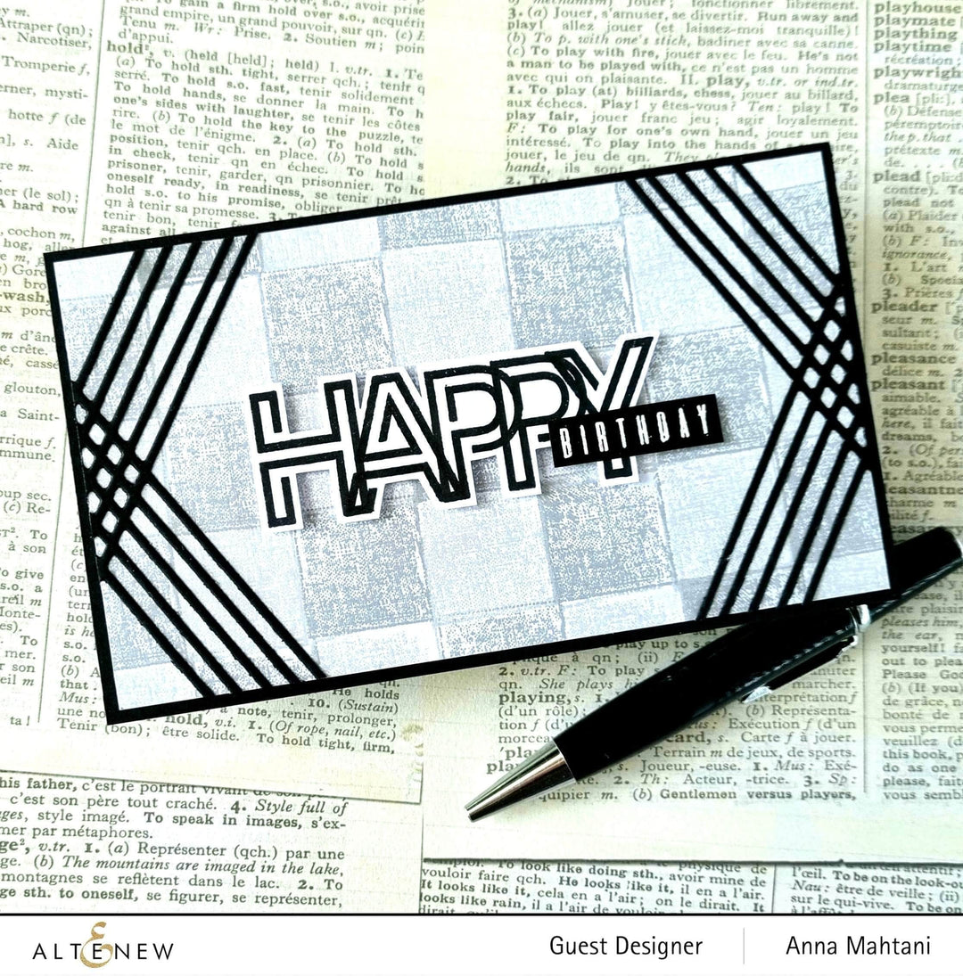 Clear Stamps Modern Alphabet Stamp Set