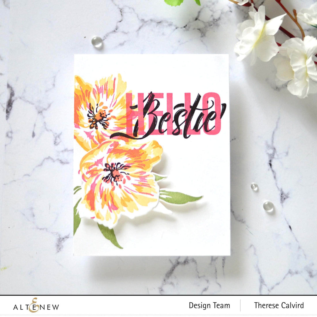 Clear Stamps Modern Hello Stamp Set