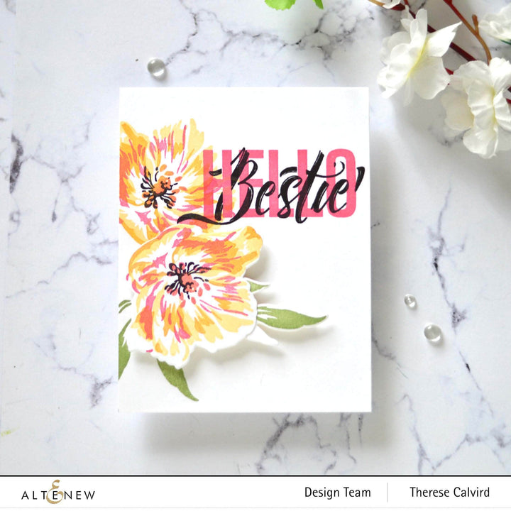 Clear Stamps Modern Hello Stamp Set