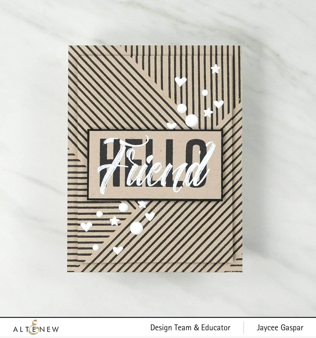 Clear Stamps Modern Hello Stamp Set