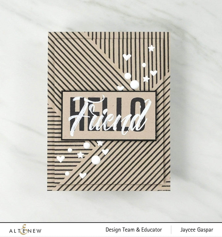 Clear Stamps Modern Hello Stamp Set