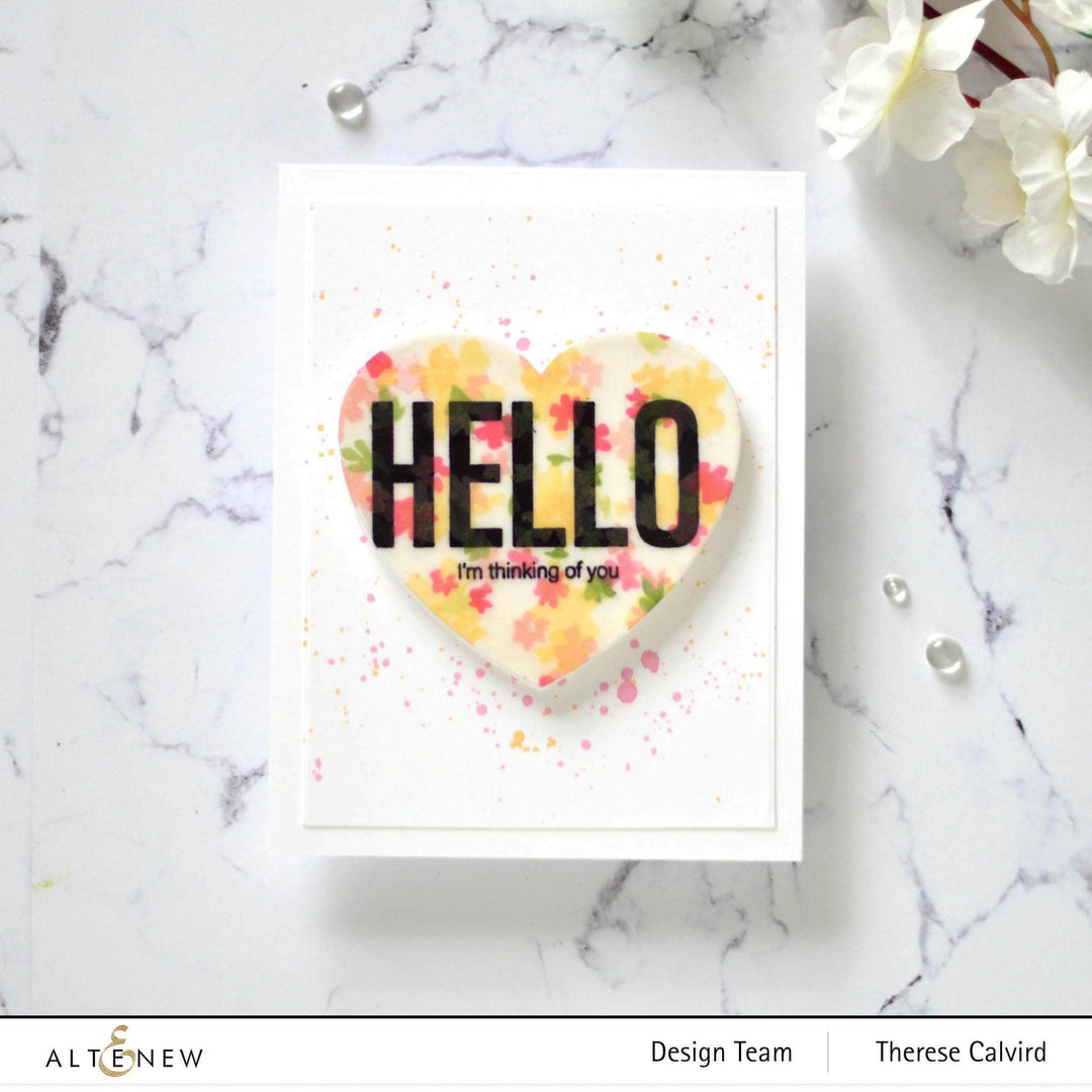 Clear Stamps Modern Hello Stamp Set