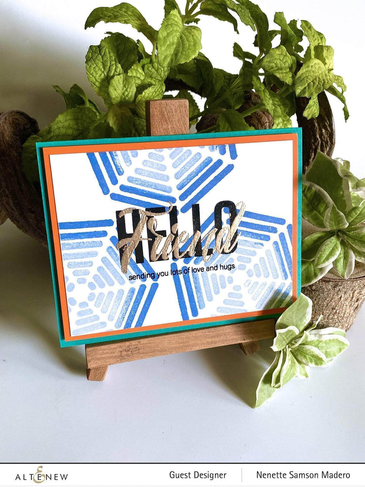 Clear Stamps Modern Hello Stamp Set