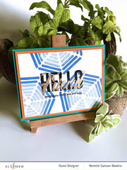 Clear Stamps Modern Hello Stamp Set