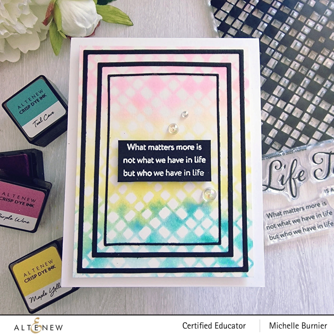 Clear Stamps Mosaic Diamonds Stamp Set