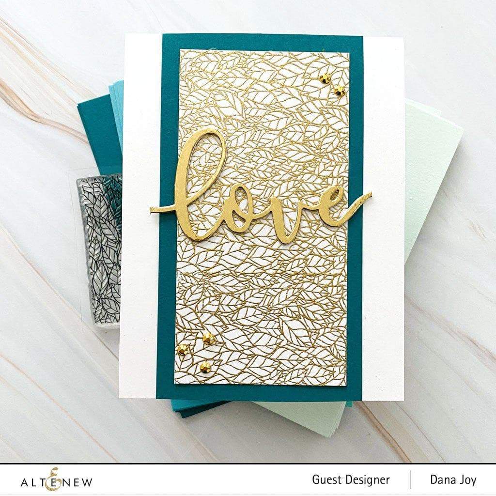 Clear Stamps Overlapped Leaves Stamp Set