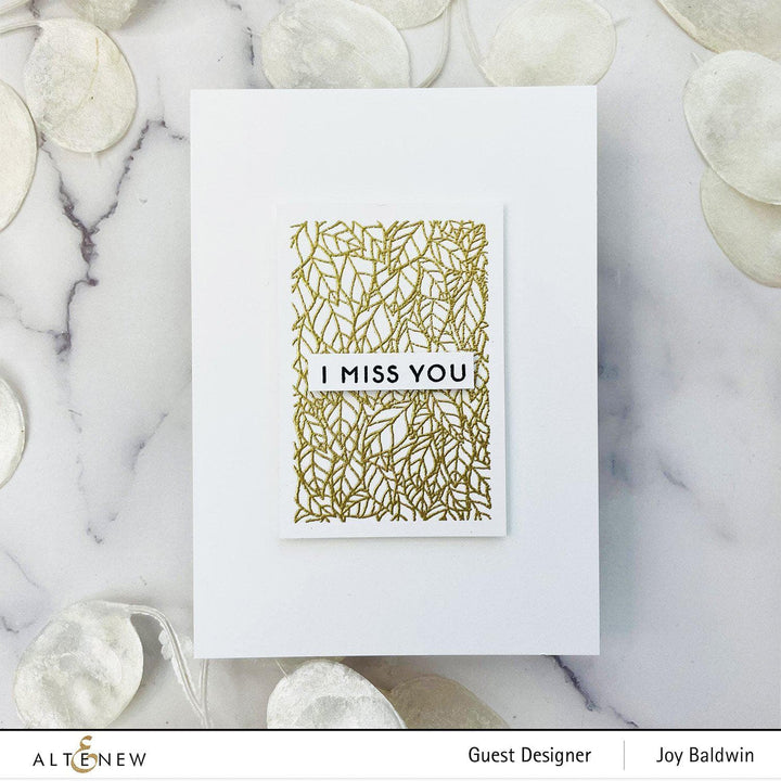 Clear Stamps Overlapped Leaves Stamp Set