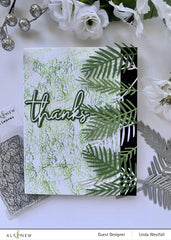 Clear Stamps Overlapped Leaves Stamp Set