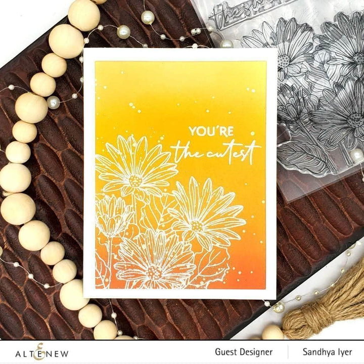 Clear Stamps Paint-A-Flower: African Daisy Outline Stamp Set