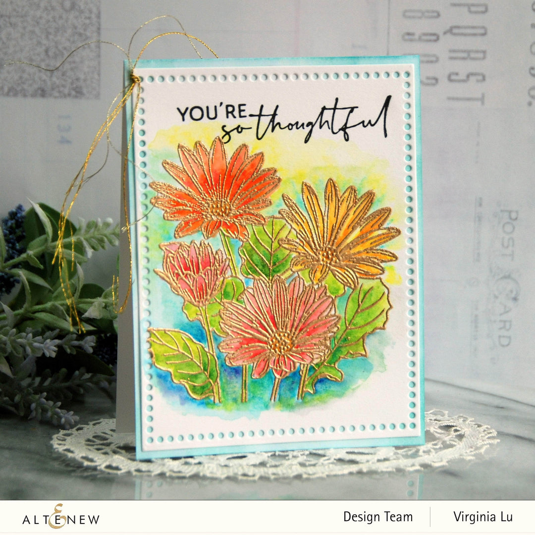 Clear Stamps Paint-A-Flower: African Daisy Outline Stamp Set