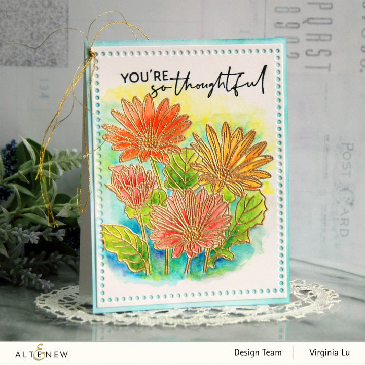 Clear Stamps Paint-A-Flower: African Daisy Outline Stamp Set