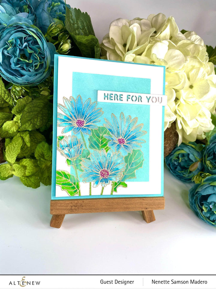 Clear Stamps Paint-A-Flower: African Daisy Outline Stamp Set