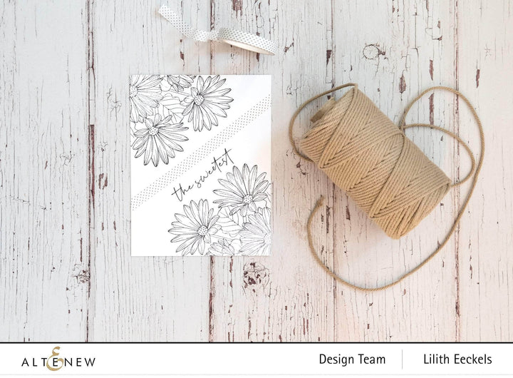 Clear Stamps Paint-A-Flower: African Daisy Outline Stamp Set