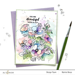 Clear Stamps Paint-A-Flower: Anemone Outline Stamp Set