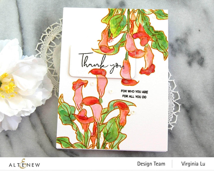 Clear Stamps Paint-A-Flower: Calla Lily Outline Stamp Set