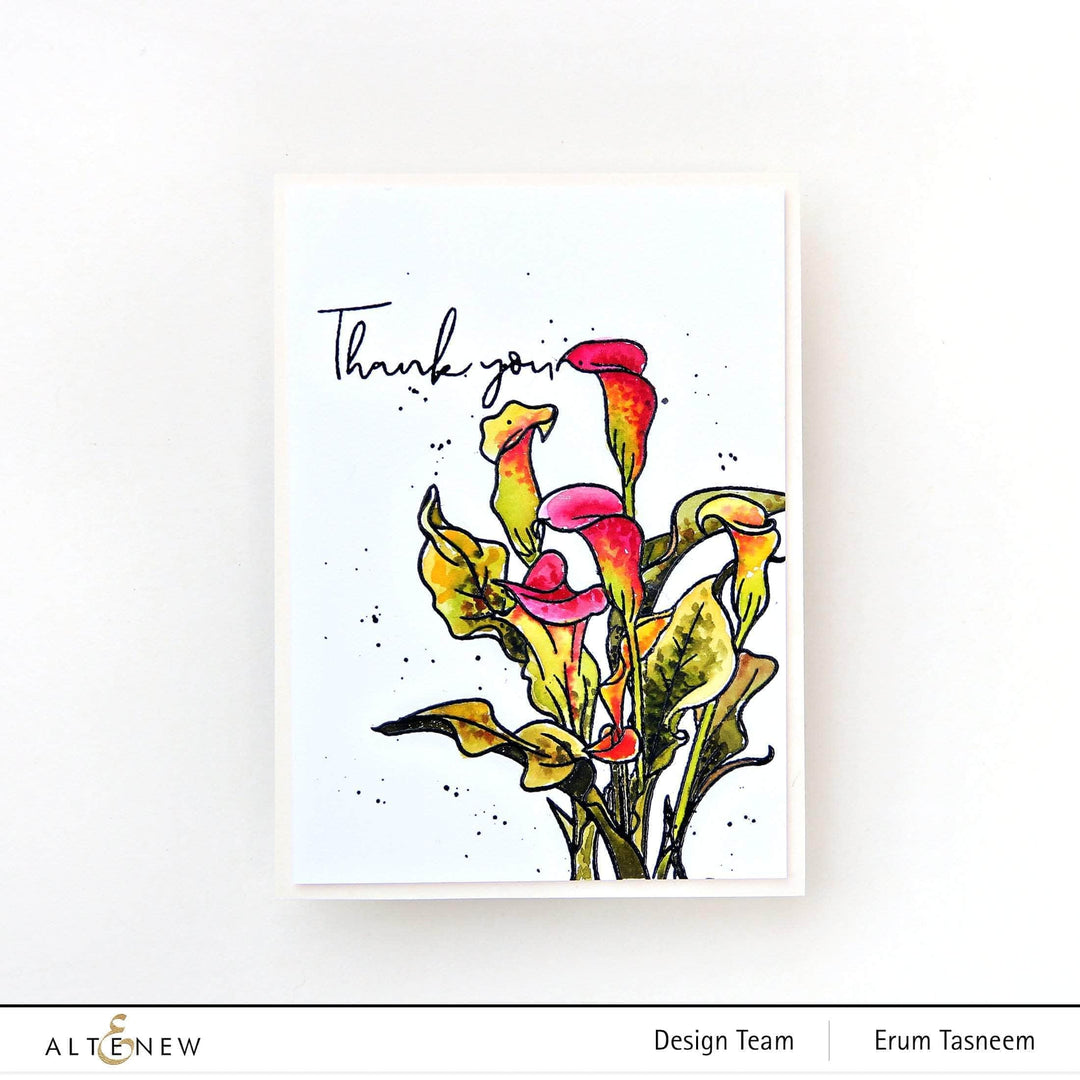 Clear Stamps Paint-A-Flower: Calla Lily Outline Stamp Set