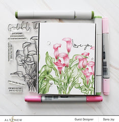 Clear Stamps Paint-A-Flower: Calla Lily Outline Stamp Set
