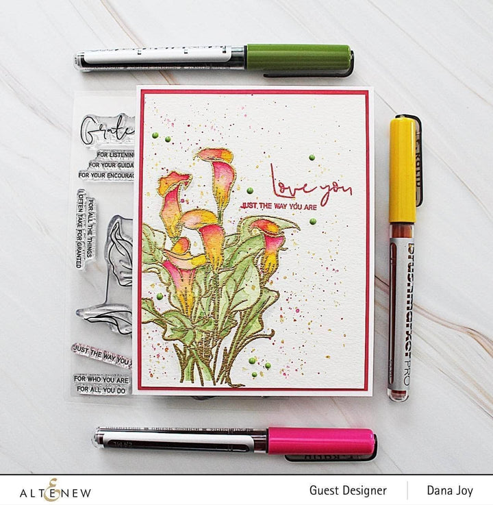 Clear Stamps Paint-A-Flower: Calla Lily Outline Stamp Set