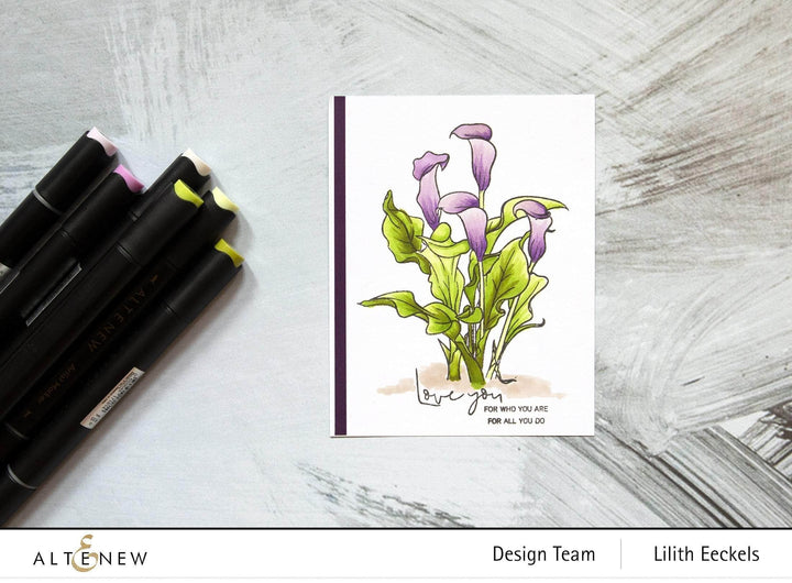 Clear Stamps Paint-A-Flower: Calla Lily Outline Stamp Set