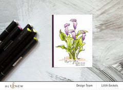 Clear Stamps Paint-A-Flower: Calla Lily Outline Stamp Set