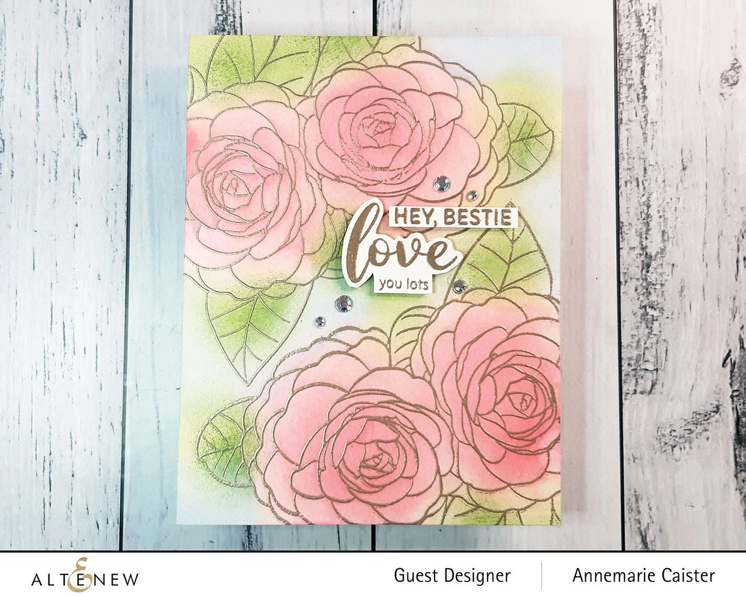 Clear Stamps Paint-A-Flower: Camellia Waterhouse Outline Stamp Set