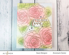 Clear Stamps Paint-A-Flower: Camellia Waterhouse Outline Stamp Set