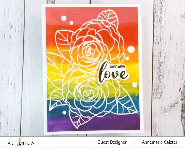 Clear Stamps Paint-A-Flower: Camellia Waterhouse Outline Stamp Set