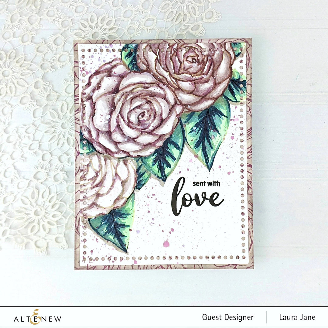 Clear Stamps Paint-A-Flower: Camellia Waterhouse Outline Stamp Set