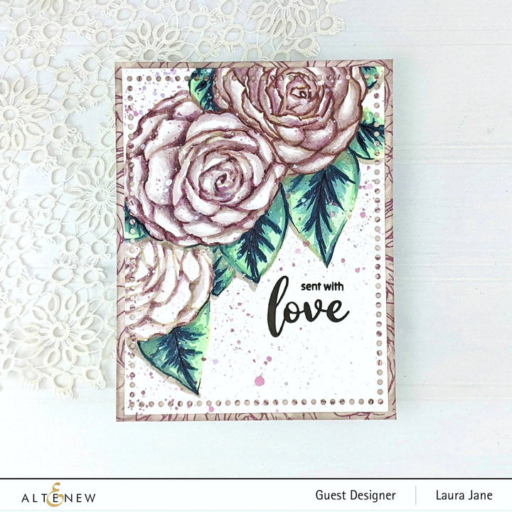 Clear Stamps Paint-A-Flower: Camellia Waterhouse Outline Stamp Set