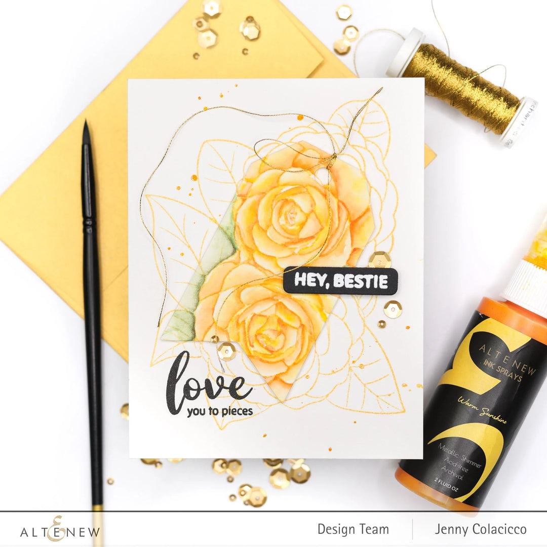 Clear Stamps Paint-A-Flower: Camellia Waterhouse Outline Stamp Set