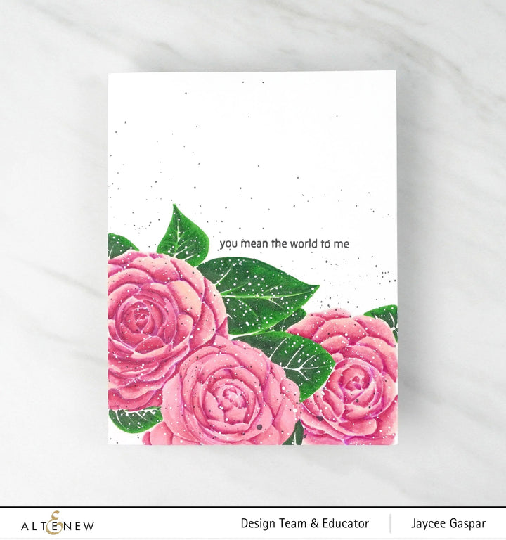 Clear Stamps Paint-A-Flower: Camellia Waterhouse Outline Stamp Set