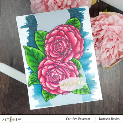 Clear Stamps Paint-A-Flower: Camellia Waterhouse Outline Stamp Set