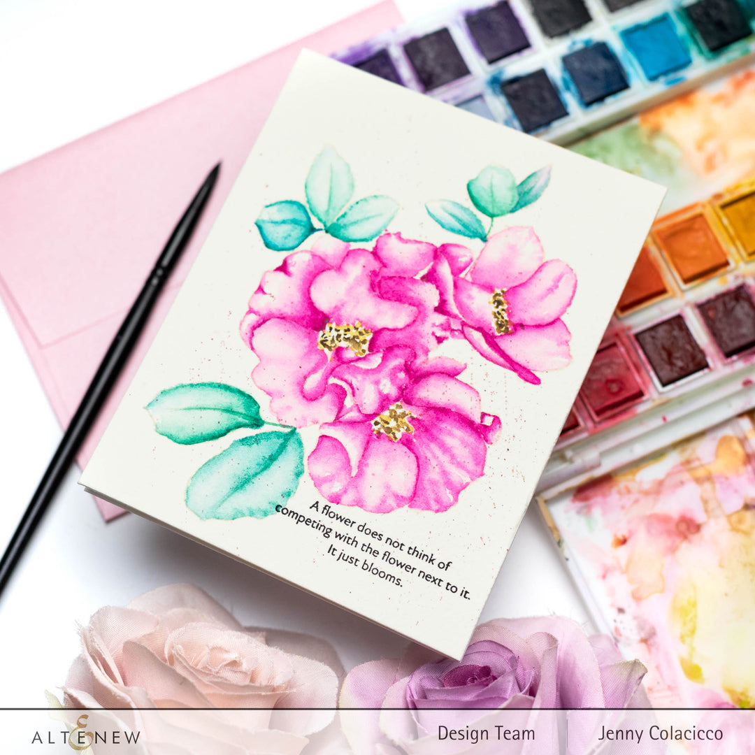 Clear Stamps Paint-A-Flower: Carefree Delight Outline Stamp Set