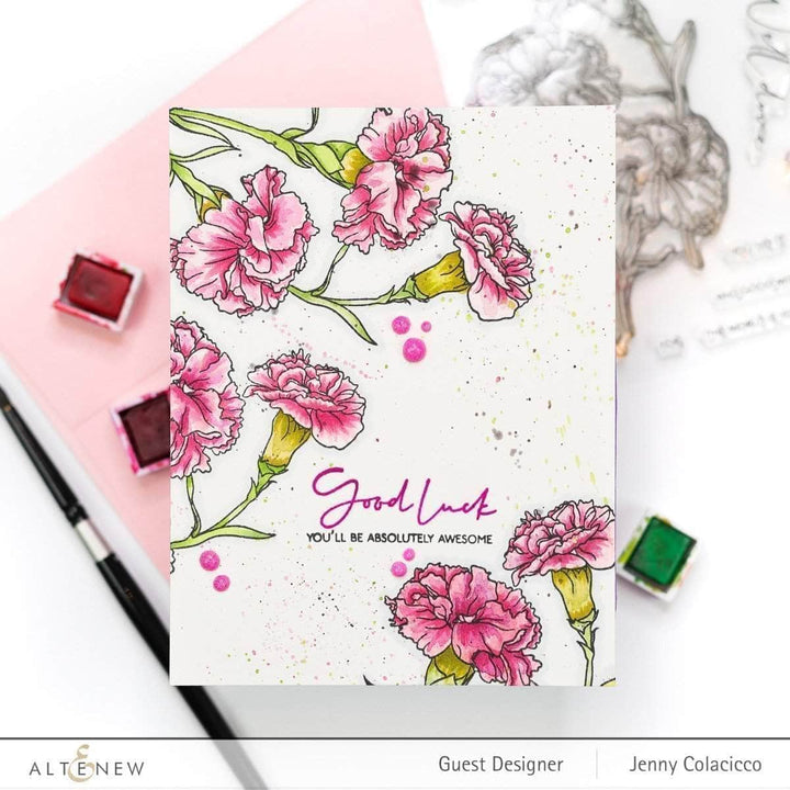 Clear Stamps Paint-A-Flower: Carnations Outline Stamp Set