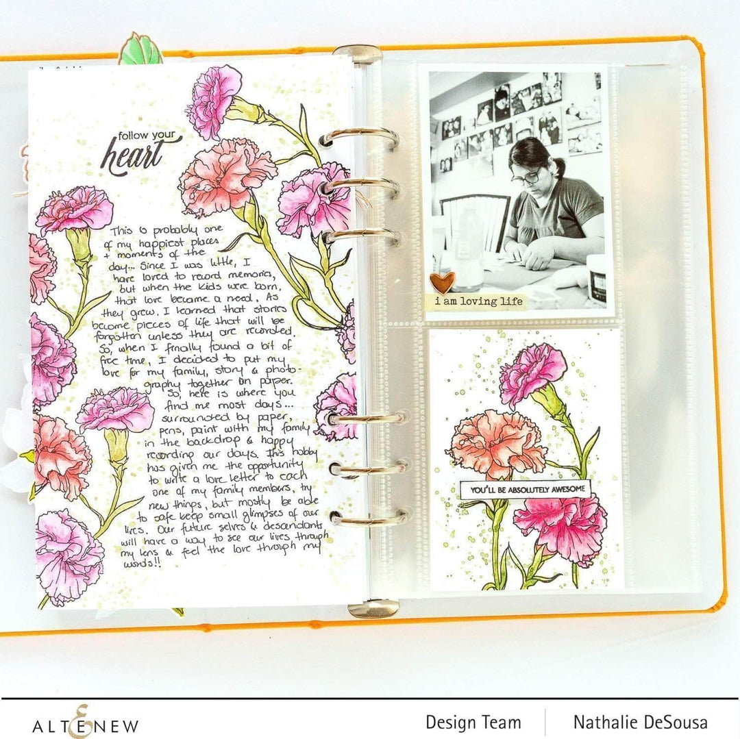 Clear Stamps Paint-A-Flower: Carnations Outline Stamp Set